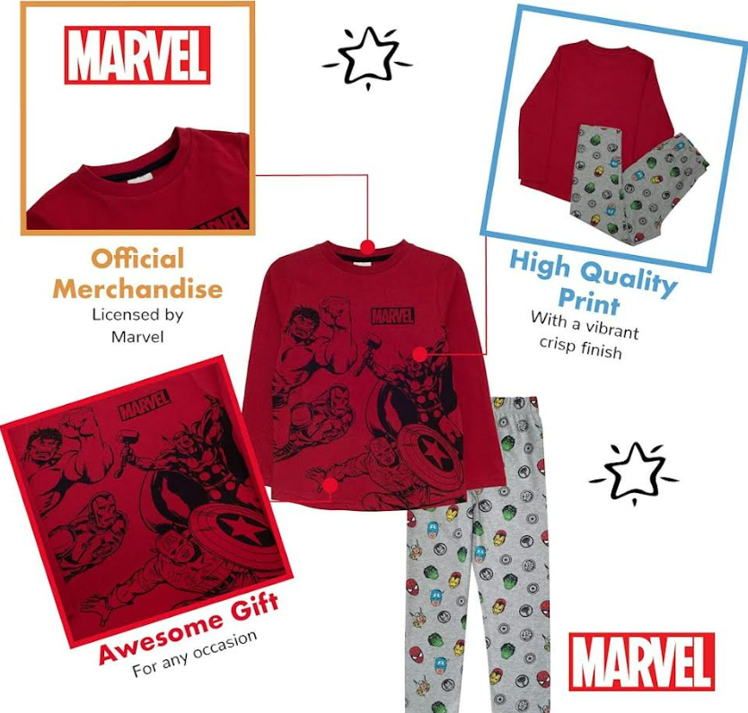 Boys Marvel Pyjamas