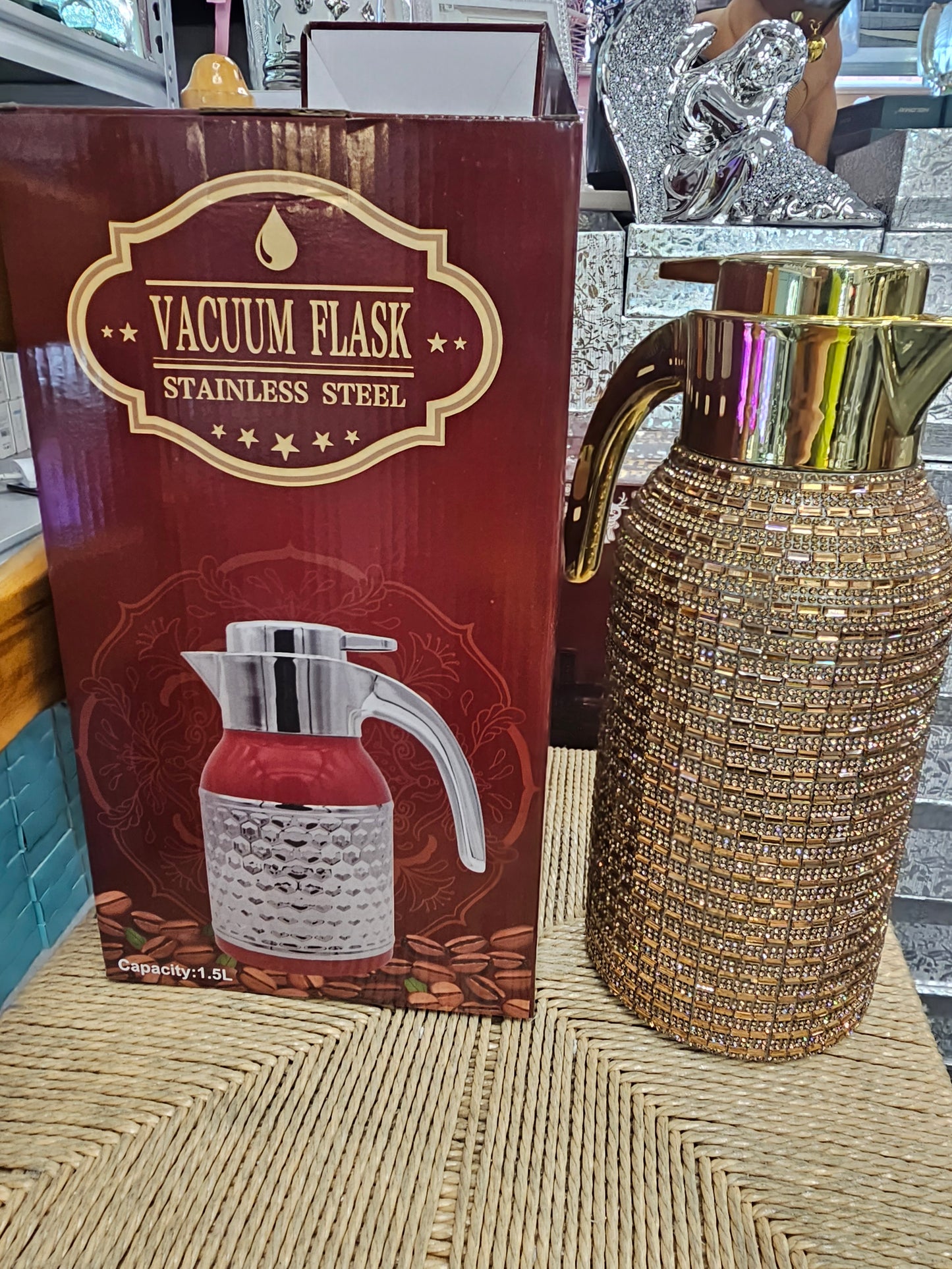 Rhinestone Vacuum Flask 1.5L