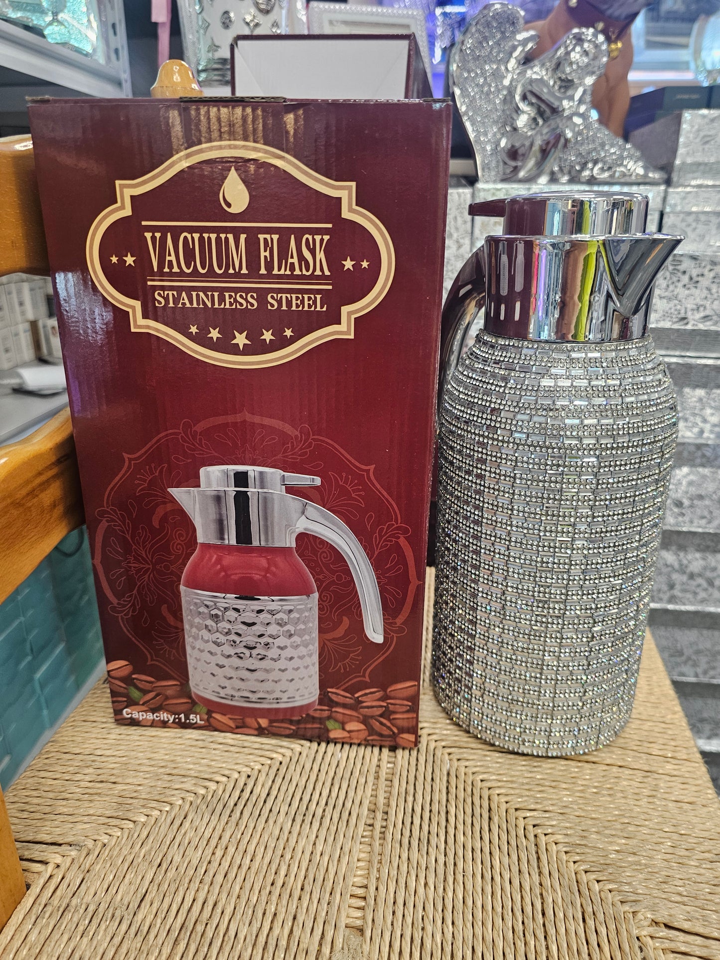 Rhinestone Vacuum Flask 1.5L