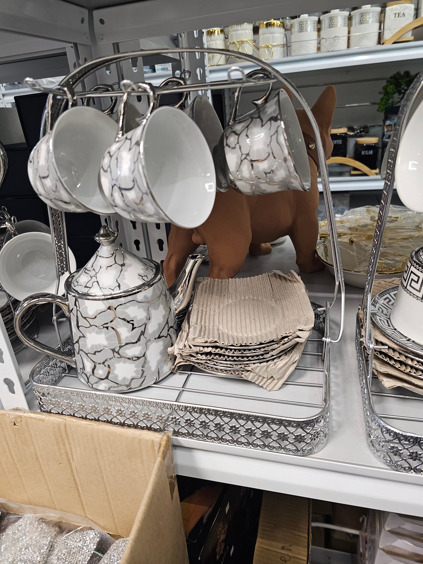 Silver pattern tea and coffee set