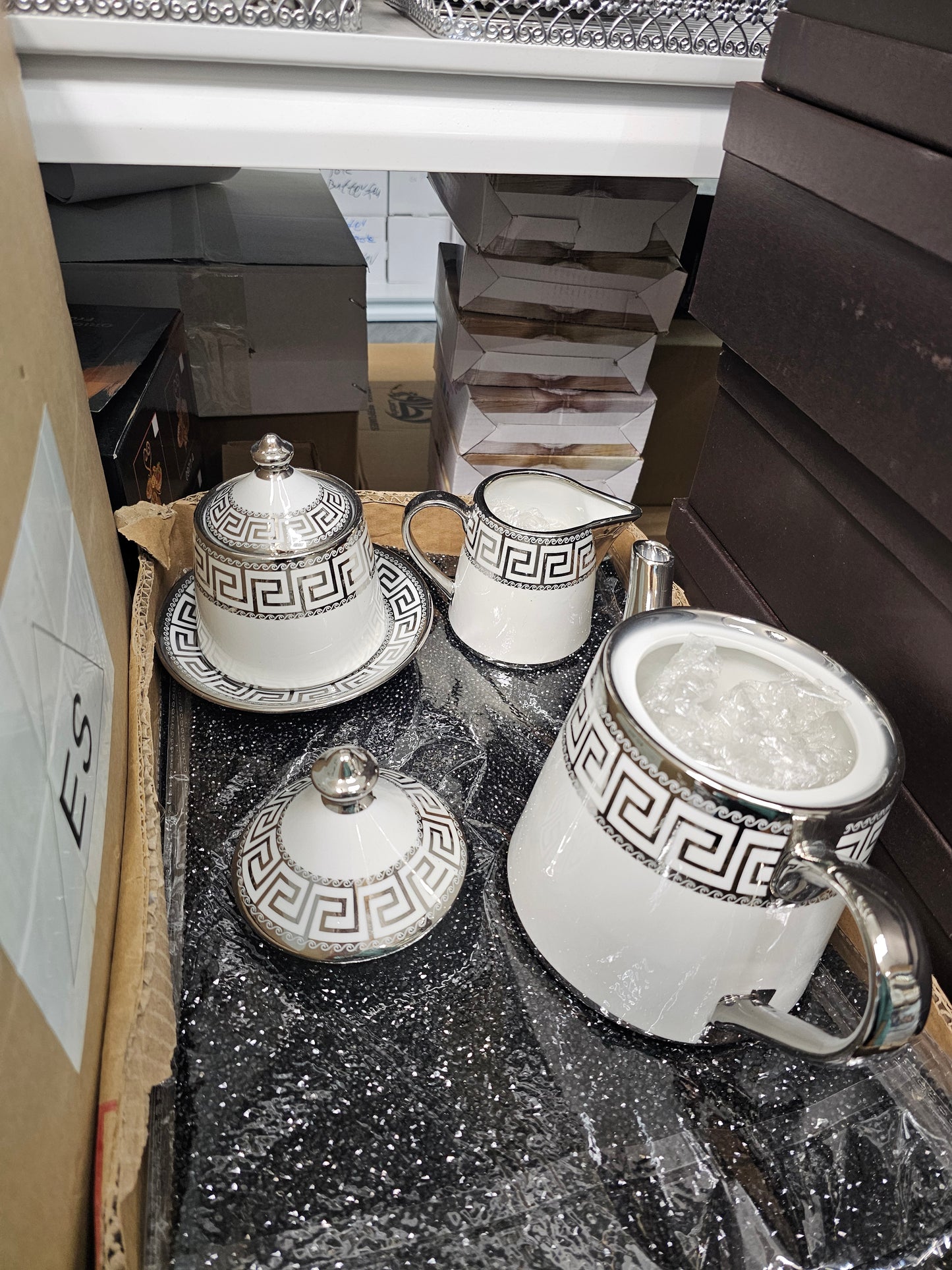Elegant tea and coffee set