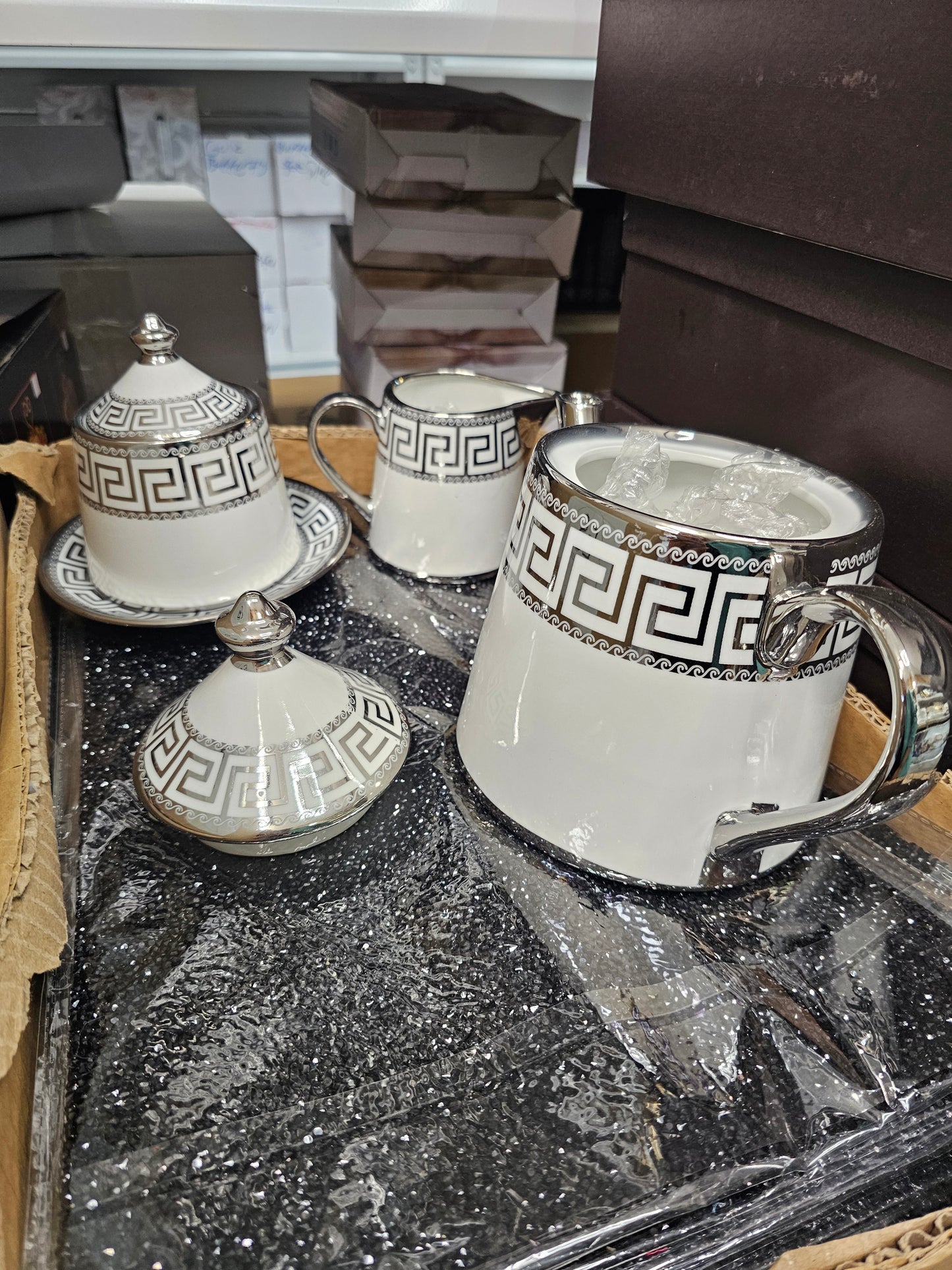 Elegant tea and coffee set