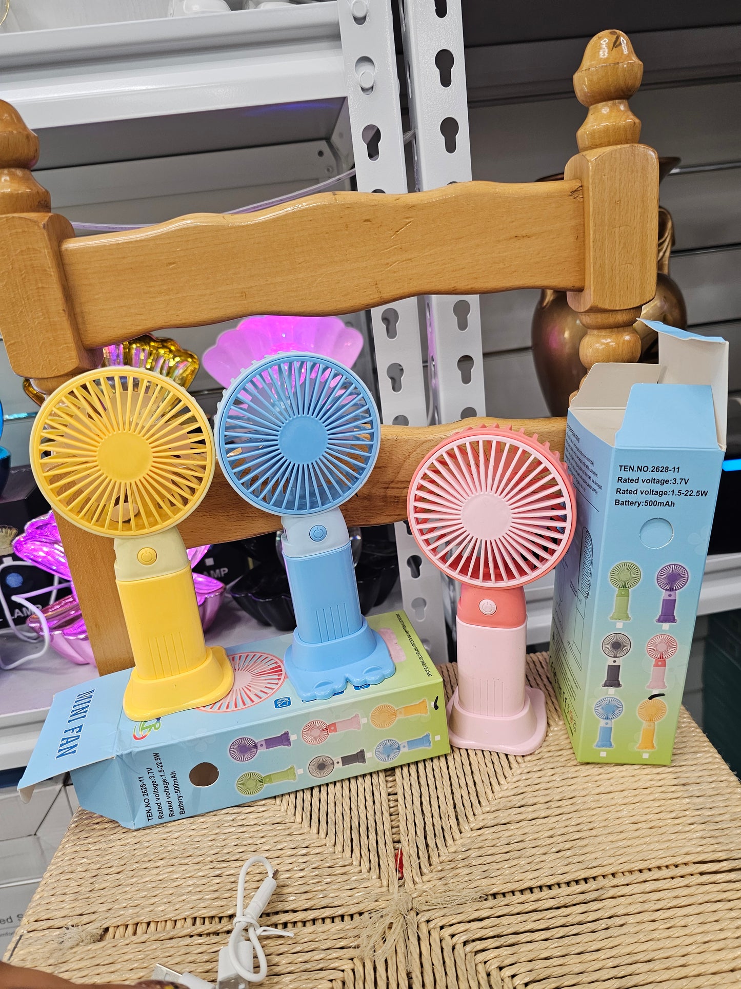 Rechargeable hand fan