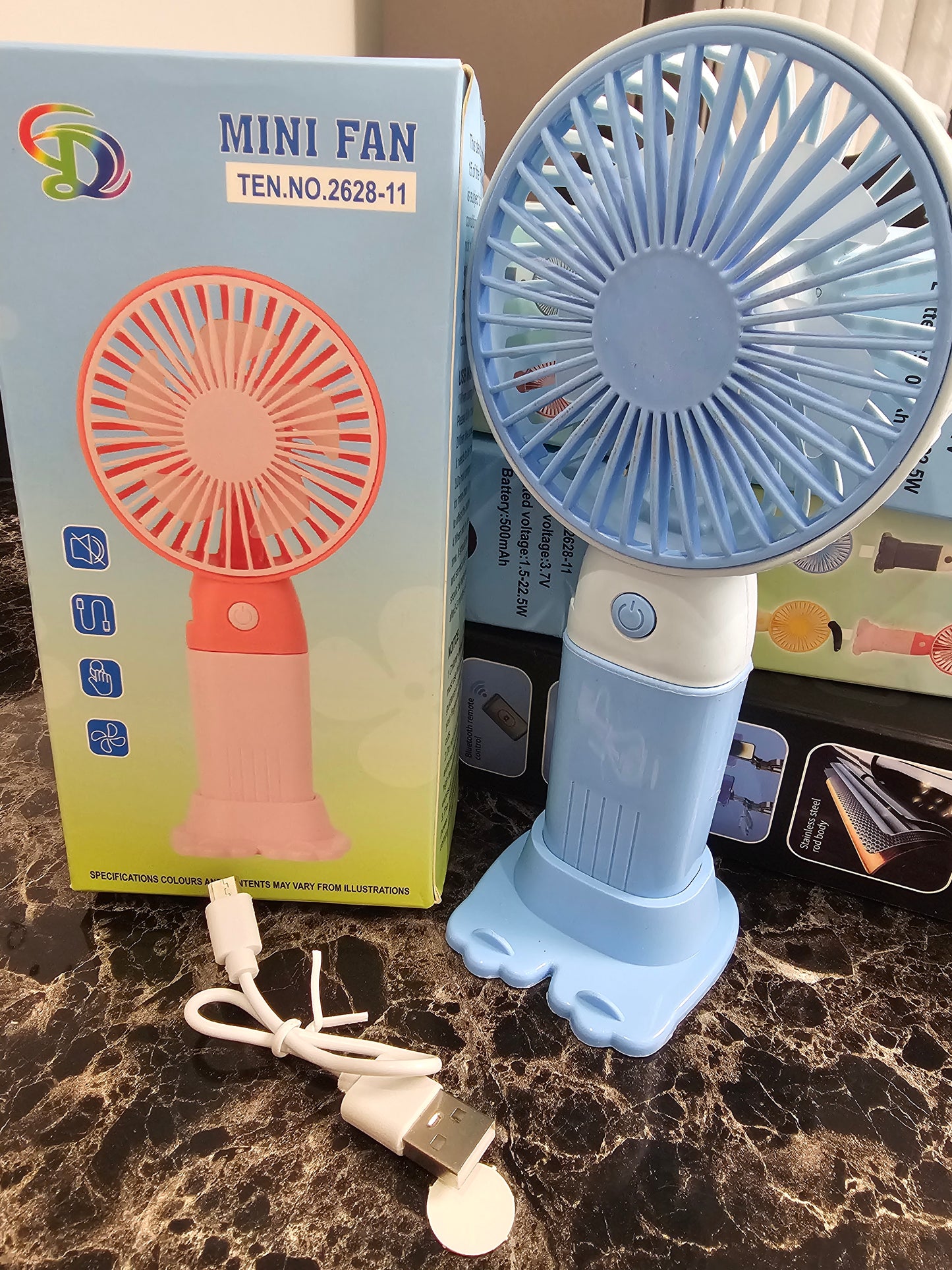 Rechargeable hand fan
