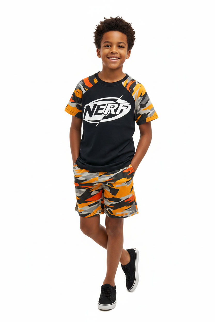 Boys Nerf Short Pyjamas