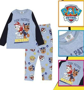 Fully Licensed Boys Paw Patrol Pyjamas